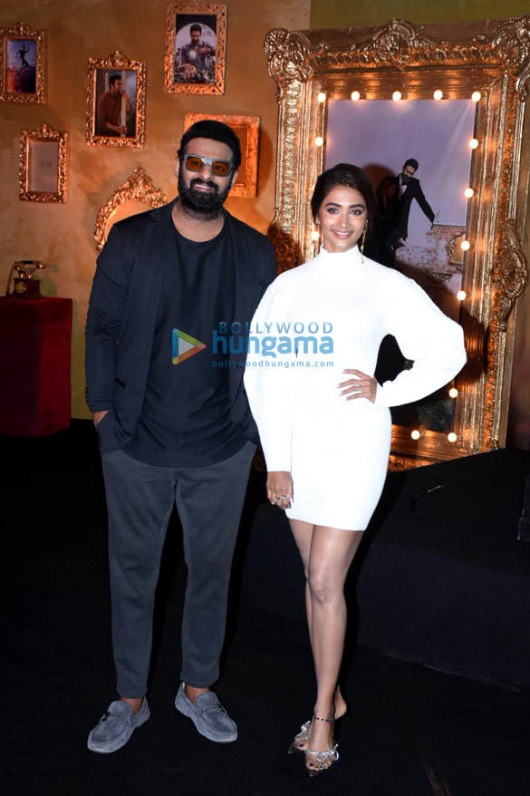 photos prabhas pooja hegde and bhushan kumar spotted at an event for radhe shyam in mumbai 2