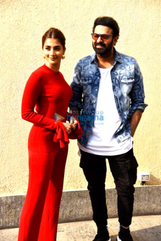 Photos: Prabhas is all smiles as he joins Pooja Hegde for Radhe Shyam promotions in Mumbai