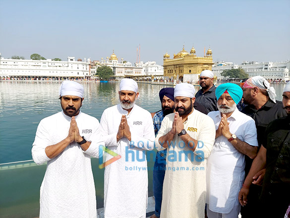 Photos: RRR team S. S. Rajamouli, Ram Charan and Jr. NTR visit Golden Temple to seek blessings ahead of film’s release Photos: RRR team S. S. Rajamouli, Ram Charan and Jr. NTR visit Golden Temple to seek blessings ahead of film’s release