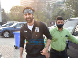 Photos: Ranbir Kapoor, Abhishek Bachchan, Abhimanyu Dassani play a game of football on Sunday