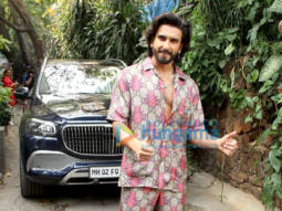 Photos: Ranveer Singh poses for the paparazzi as he gets snapped outside Krome studio in Bandra