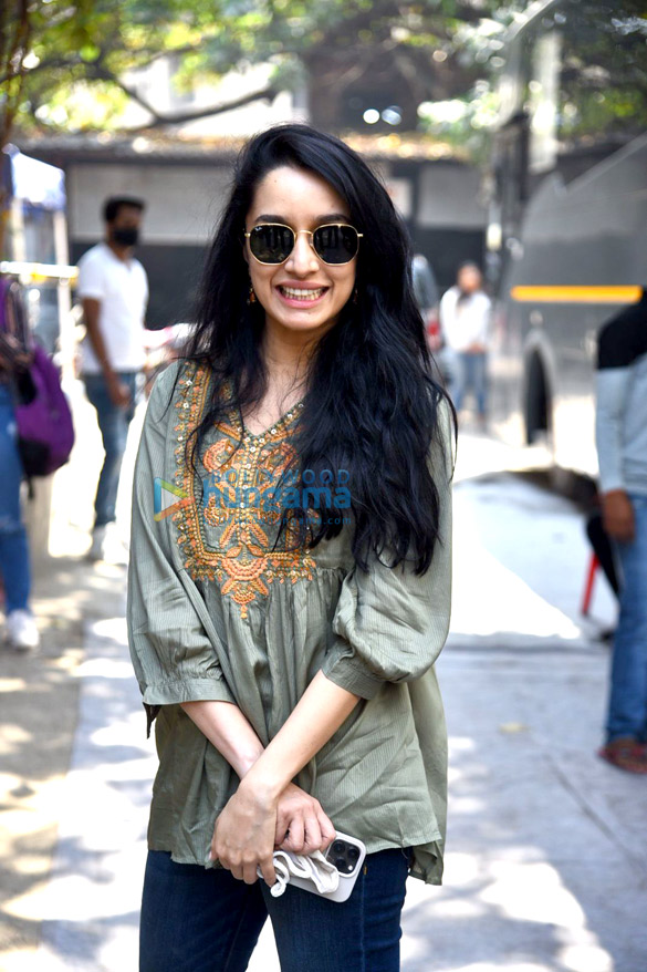 photos shraddha kapoor keeps it simple in a green top and blue denim with black shades as she gets spotted for a brand shoot in worli 4