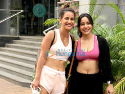 Photos: Sisters Aisha Sharma and Neha Sharma enjoy early morning workout as they get spotted outside the gym in Bandra