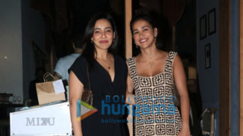 Photos: Sisters Neha Sharma and Aisha Sharma snapped at Mizu in Bandra