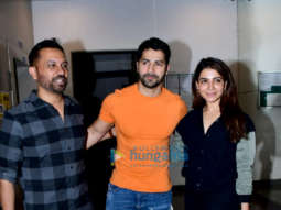 Photos: Varun Dhawan, Samantha Ruth Prabhu and Raj Nidimoru snapped in Andheri