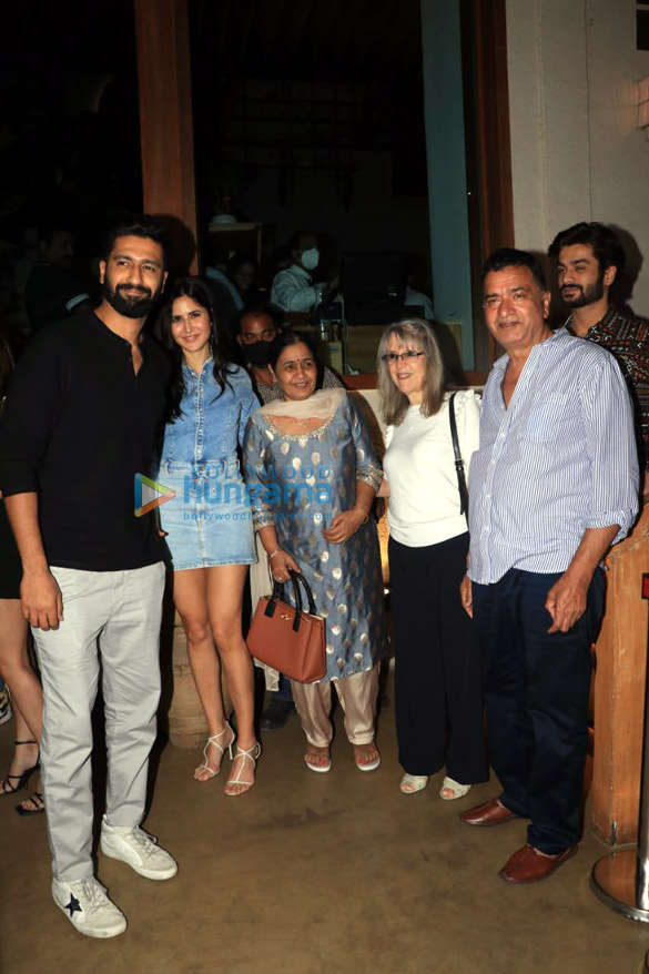 Photos: Vicky Kaushal joins wife Katrina Kaif and her mother for dinner at Bastian in Worli
