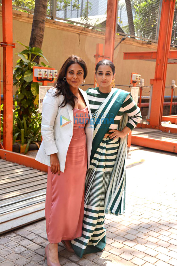 Photos: Vidya Balan and Shefali Shah snapped promoting their film Jalsa at JW Marriott in Juhu Photos: Vidya Balan and Shefali Shah snapped promoting their film Jalsa at JW Marriott in Juhu