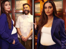 Pregnant Sonam Kapoor makes first appearance post announcement with Anand Ahuja; aces maternity fashion in purple pantsuit worth Rs. 75,000 and custom-made necklace