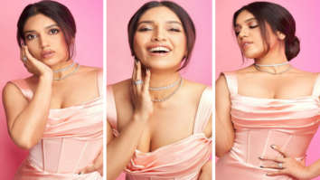 REGENCYCORE, BABY! Bhumi Pednekar radiates elegance in soft pink corset mini dress