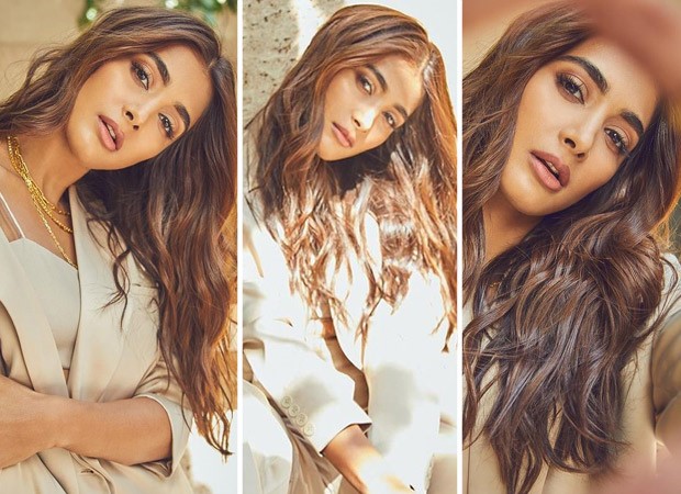Radhe Shyam star Pooja Hegde is spilling the sass in beige monotone pantsuit  worth Rs.12,980 and Rs. 1.43 lakh Louis Vuitton bag : Bollywood News -  Bollywood Hungama