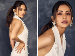 Rakul Preet Singh makes heads turn in white halter-neck blazer skirt dress and heels worth Rs.21,330 for Attack promotions