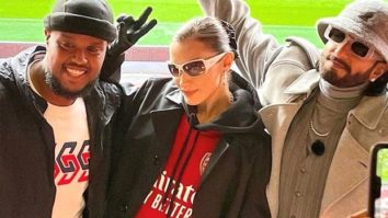 Ranveer Singh bonds with supermodel Bella Hadid at the Premier League in the UK