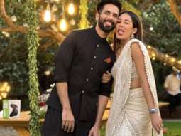 Shahid Kapoor and Mira Rajput make a goofy faces at Sanah Kapur’s wedding; she dons Rs. 1.68 lakh worth georgette lehenga saree