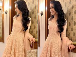 Shraddha Kapoor looks regal in geometric hand embroidered anarkali kurta set by Rahul Mishra worth Rs. 1.52 lakh