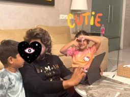 Sneha Reddy shares a candid picture of Allu Arjun spending quality time with kids Ayaan and Arha