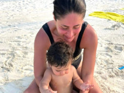 Kareena Kapoor Khan rings in Holi by building sandcastles on the beach with her son Jeh