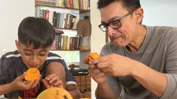 Aamir Khan and son Azad welcome summer season by binge-eating mangoes, see photo