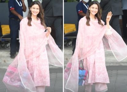 Alia Bhatt chose a pink and orange tie-dye co-ord set for her afternoon  outing with Ranbir Kapoor