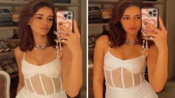 Ananya Panday shows us how to slay and swoon in corset style white mini dress worth Rs.6,990 at Karan Johar’s party