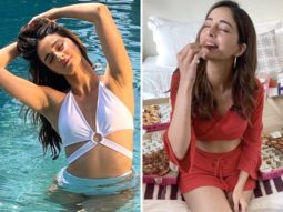 Ananya Panday sizzles in white monokini in the pool; enjoys cheat day on the weekend with pizza