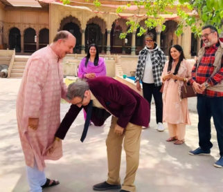 Anupam Kher touches younger brother Raju Kher’s feet on Uunchai sets: ‘He was awkward but I got cheap thrills’