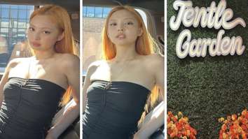 BLACKPINK’s Jennie looks like a dream in ruched strapless bodycon and orange hair in LA