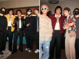 BTS hangs out with Bruno Mars and Anderson .Paak after Silk Sonic concert; V grooves at jazz club in Vegas