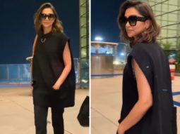 Deepika Padukone keeps it comfy and chic in an all-black airport look