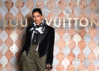 Deepika Padukone exhibits elegance on magazine cover of Vogue in black Louis  Vuitton dress and denim jeans : Bollywood News - Bollywood Hungama