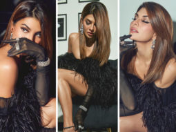 Jacqueline Fernandez oozes old-school glam in feather detailing mini dress worth Rs. 1.9 lakh