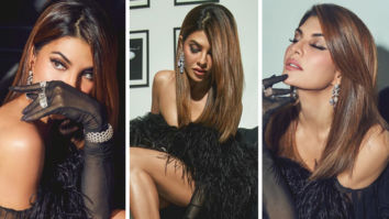 Jacqueline Fernandez oozes old-school glam in feather detailing mini dress worth Rs. 1.9 lakh
