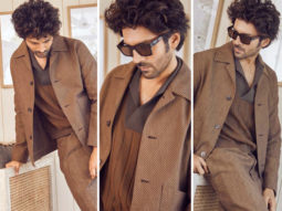 Kartik Aaryan floors fans with his dapper look in brown jacket and pants for Bhool Bhulaiyya 2 promotions