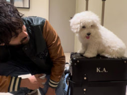 Kartik Aaryan shares heartwarming photo with peg dog Katori as he leaves for work