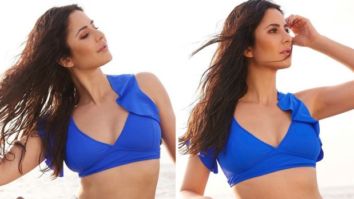 Katrina Kaif scorches up the internet in ruffled blue bralette and high-waist tropical bikini bottoms worth Rs. 2,450