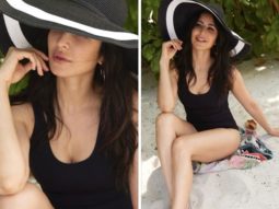 Katrina Kaif sets internet ablaze in sexy black monokini and a hat from her recent beach vacation with husband Vicky Kaushal