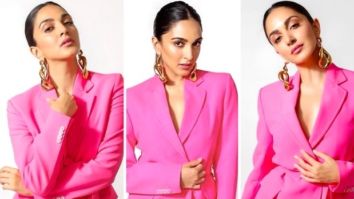 Kiara Advani is a striking vision in pink blazer dress as she steps out for Bhool Bhulaiyya 2 promotions on The Kapil Sharma Show