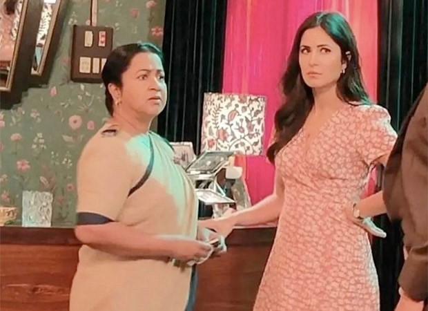 Leaked: Katrina Kaif on the set of Merry Christmas with Radikaa Sarathkumar