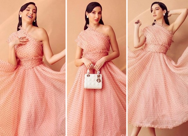 Nora Fatehi goes pink all the way in a Louis Vuitton jacket and Hermès  Kelly handbag in 2023