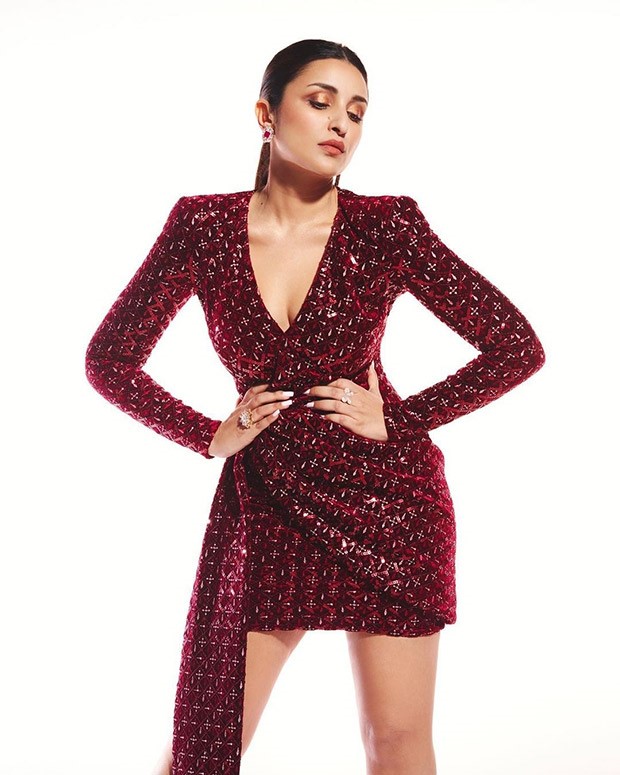 Parineeti Chopra is enjoying a sequin moment in plunging neckline mini dress 
