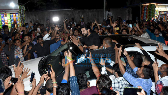 photo rrr star ram charan snapped at gaiety galaxy 5