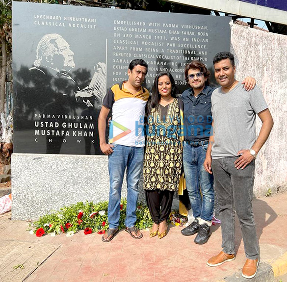 photos aaditya thackeray sonu nigam hariharan shaan and others snapped at ustad ghulam mustafa khan chowk at carter road bandra 11