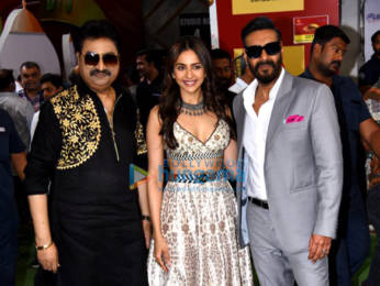 Photos: Ajay Devgn, Rakul Preet Singh, and Kumar Sanu snapped promoting Runway 34
