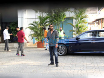 Photos: Ajay Devgn snapped at the airport departing to promote his film Runway 34 in Delhi