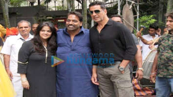 Photos: Akshay Kumar and Rohit Shetty snapped at the inauguration of Ganesh Acharya’s Dance Studio in Andheri