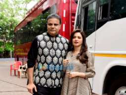 Photos: Himalaya Dassani, Bhagyashree, Arjun Bijlani, Neha Bijlani snapped on the sets of Smart Jodi