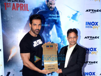Photos: John Abraham snapped at the launch of INOX Insta Pay in Goregaon