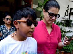 Photos: Kajol snapped with her son Yug Devgn at Fable cafe in Juhu