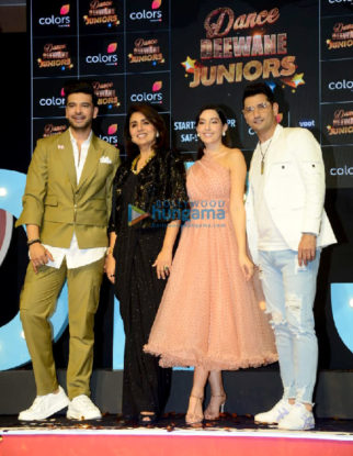 Photos: Nora Fatehi and Karan Kundra snapped at the launch of Dance Deewane Junior