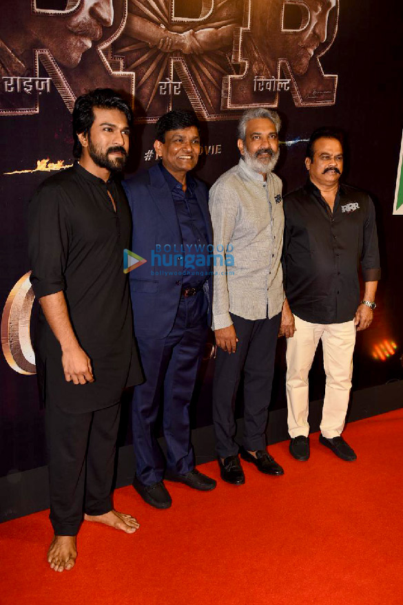 photos ram charan jr ntr ss rajamouli and others snapped at the success bash of their film rrr 10
