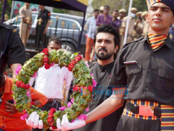 Photos: Ram Charan attends the wreath-laying ceremony as part of Azadi ka Amrit Mahostav to commemorate 75 years of independence
